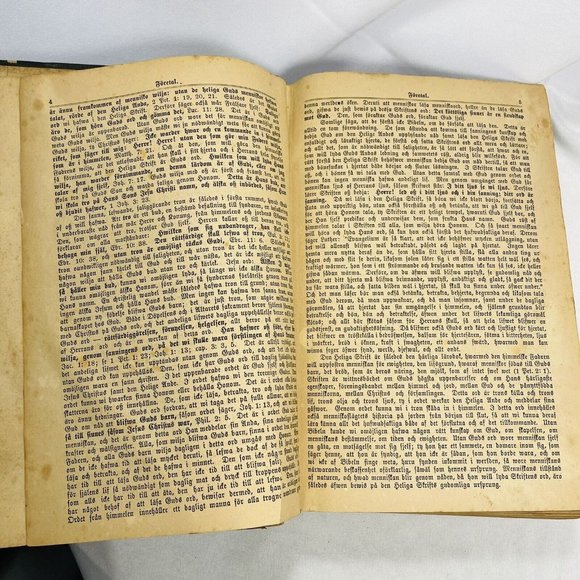 Antique 1882 SWEDISH Biblia  HARD BOUND BOOK Gleerup 1st Edition 7th Print - Picture 9 of 12